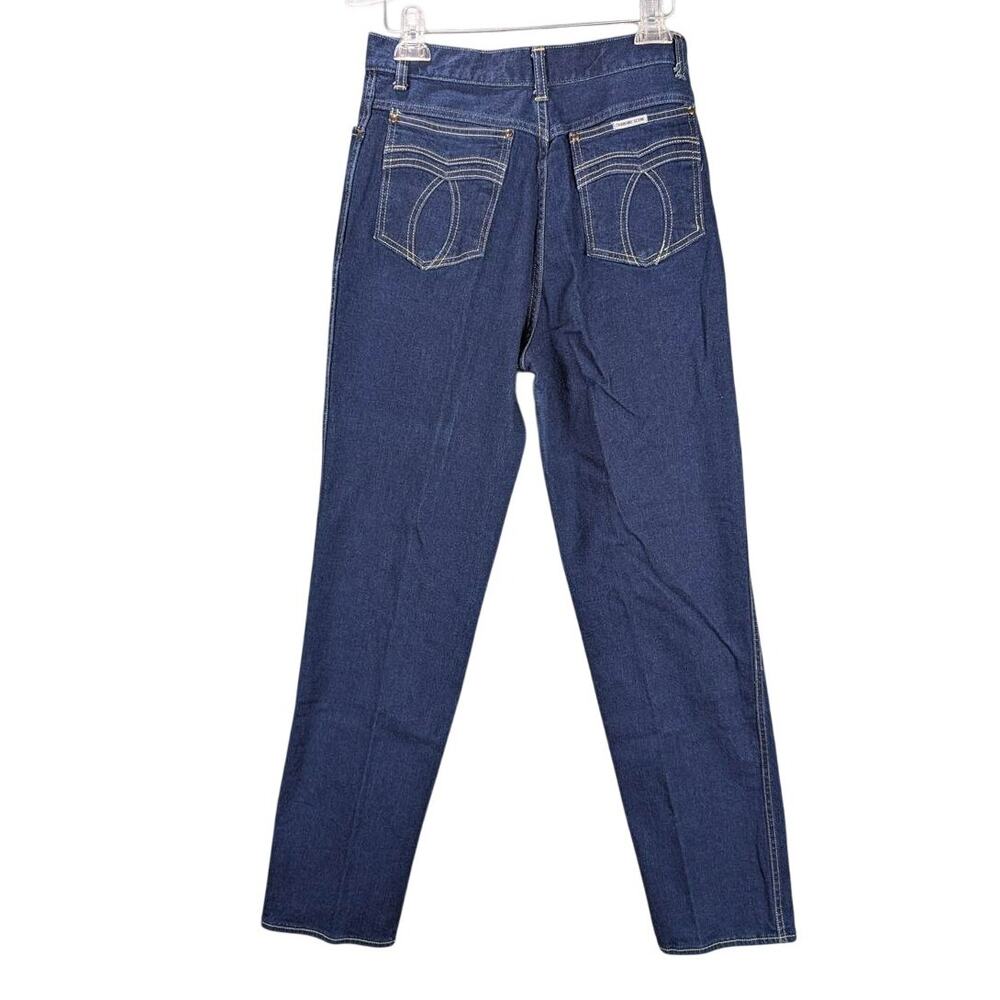 Changing Scene Jeans Womens 15/16 Blue Ankle Zip Fly Decorative Pocket Stitching